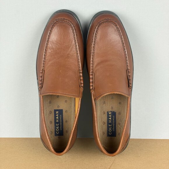 Cole Haan Grandseries Hamlin Traveler Leather Loafers Mens 12 Brown Slip On - Picture 9 of 10